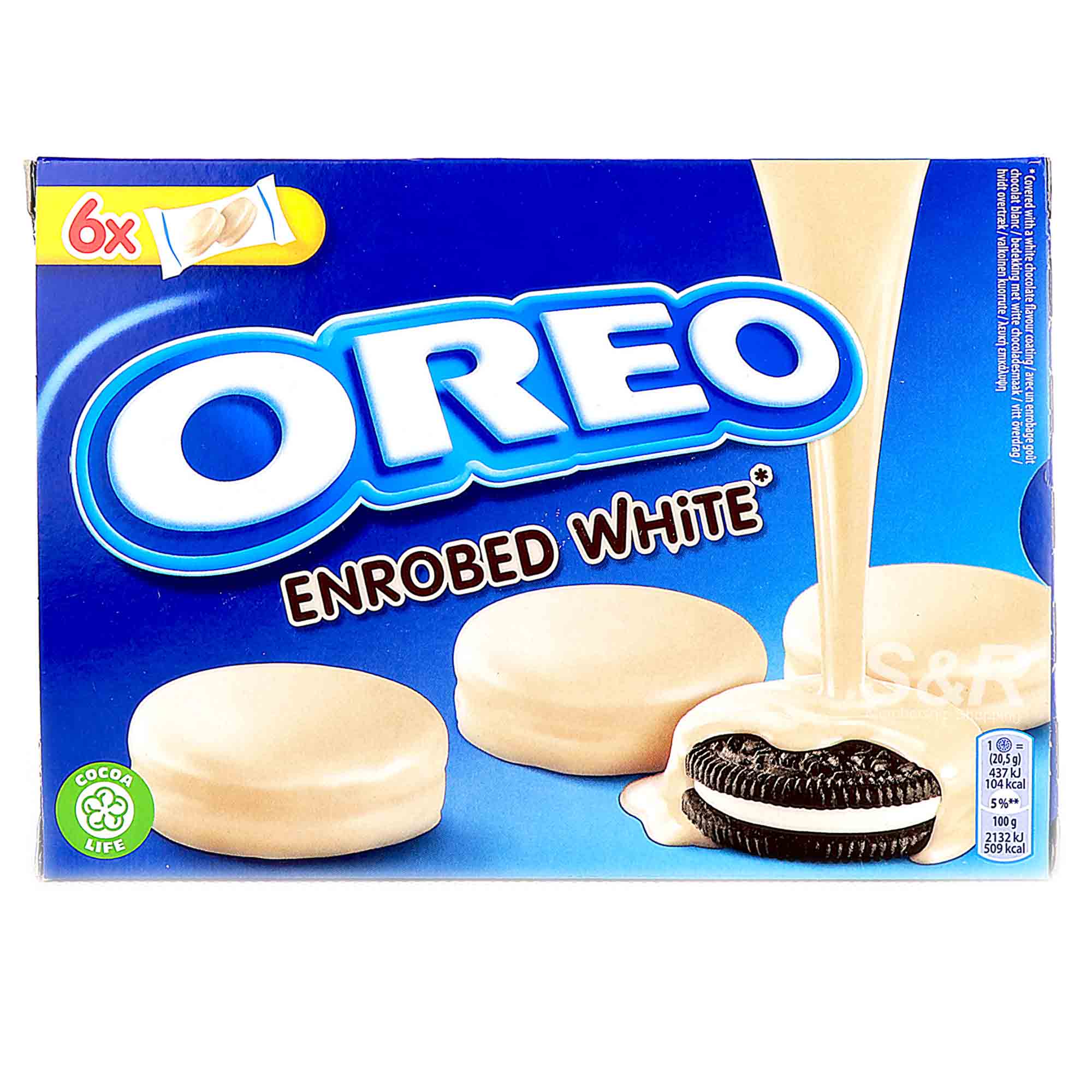 Oreo Enrobed White Chocolate Sandwich 6 packs